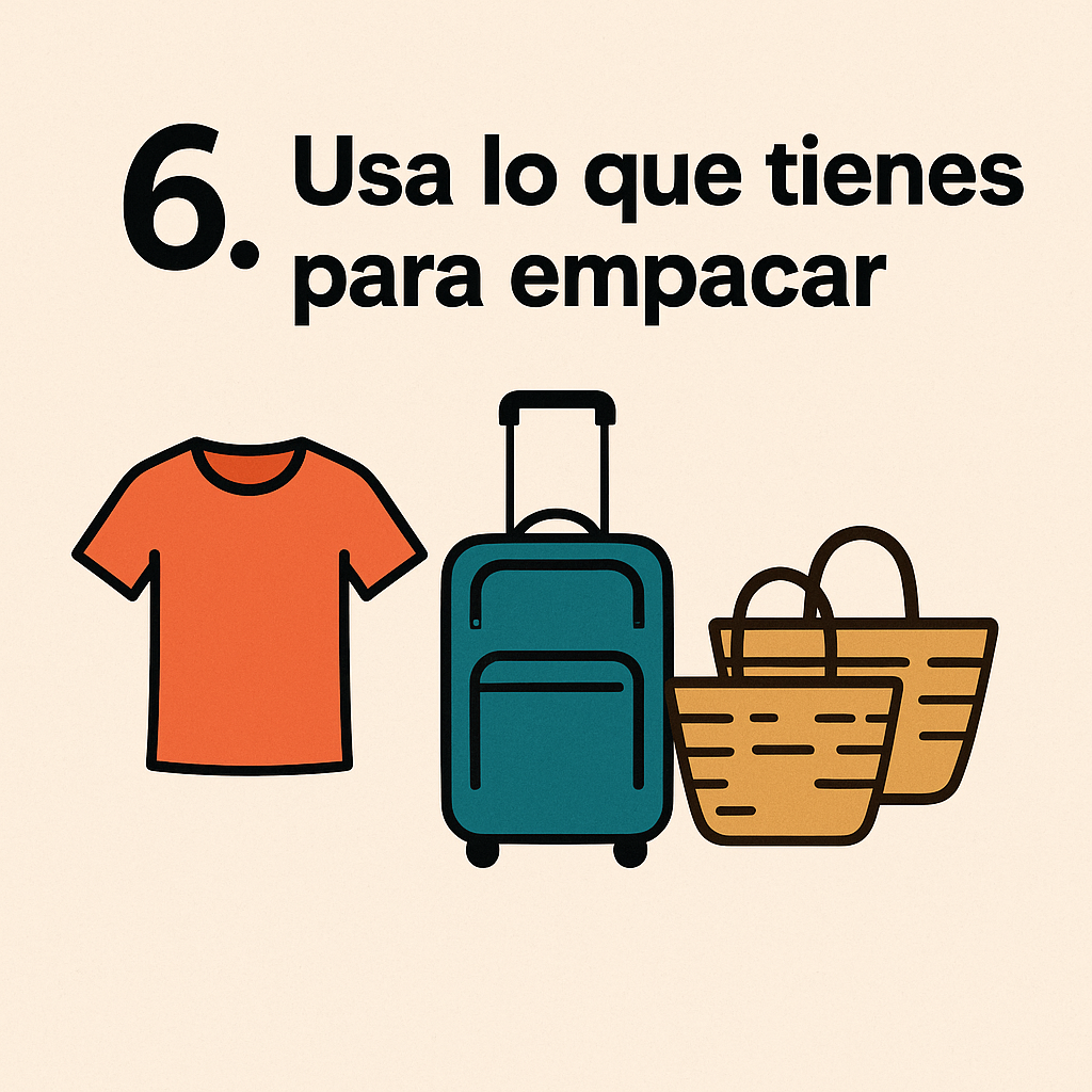 Ideas para usar maletas y canastas al empacar ropa durante mudanzas, optimizando espacio y organización