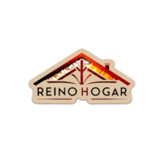 Logo oficial de ReinoHogar para sitio web de decoración y hogar