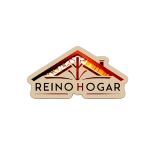 Logo oficial de ReinoHogar para sitio web de decoración y hogar