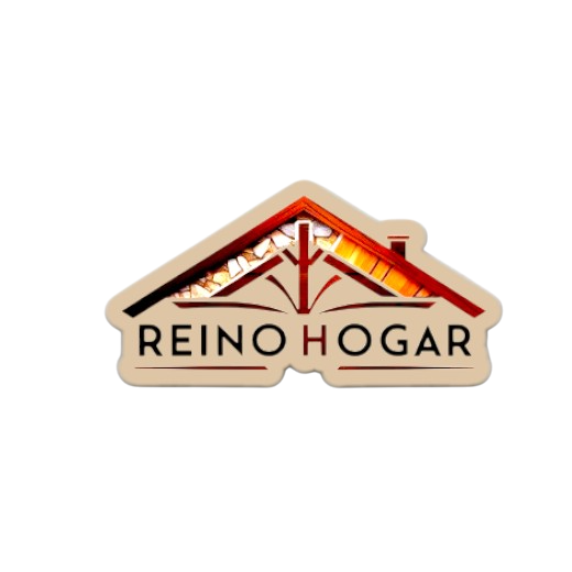 Logo oficial de ReinoHogar para sitio web de decoración y hogar