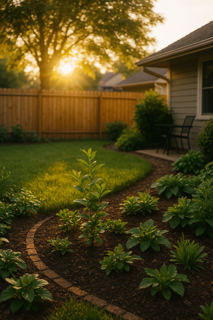 Plantas y tierra en un jardín soleado, reflejando soluciones naturales para el hogar y el jardín