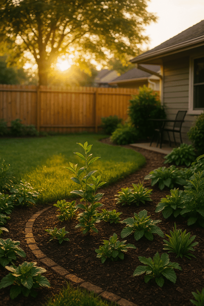 Plantas y tierra en un jardín soleado, reflejando soluciones naturales para el hogar y el jardín
