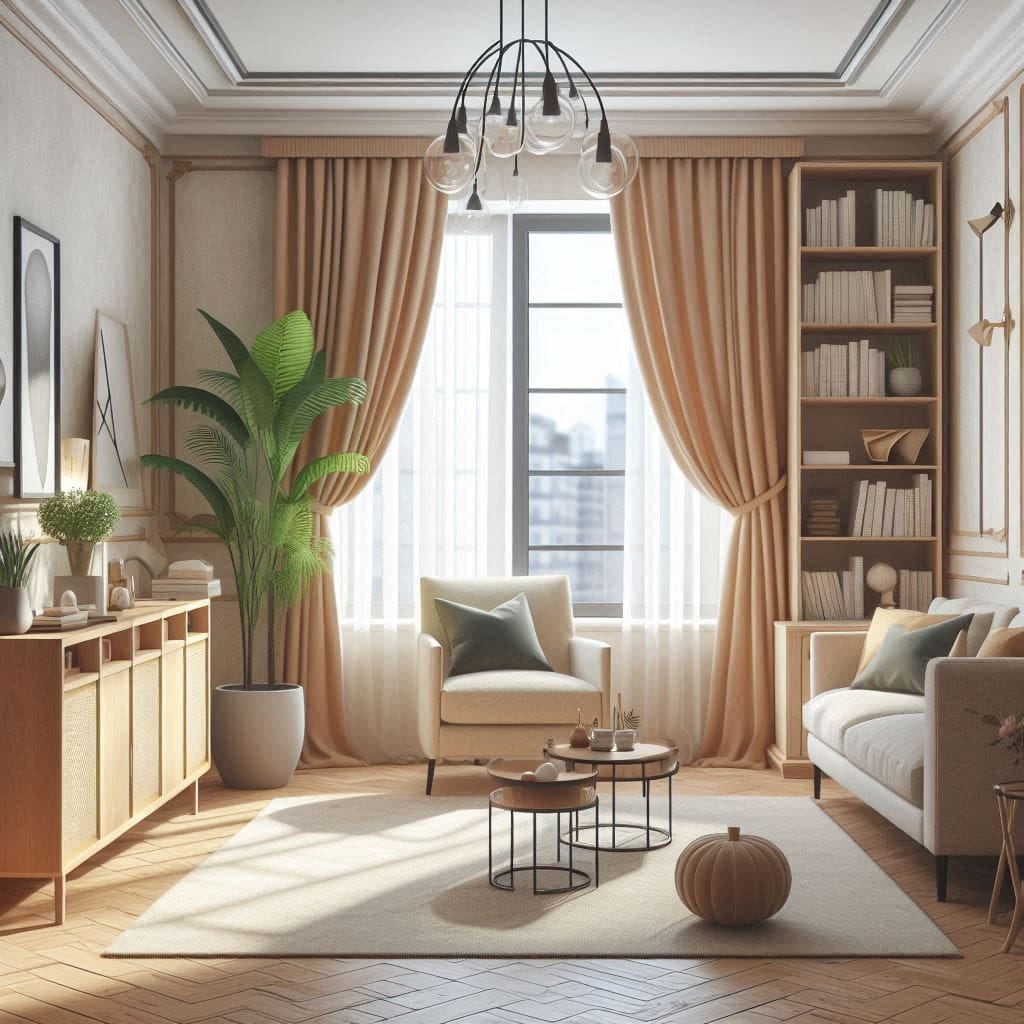 Tips infalibles para organizar y embellecer tu salón con estilo Salón decorado con alfombra, sillón frente a la ventana y detalles que aportan orden y belleza en referencia a tips para organizar y decorar