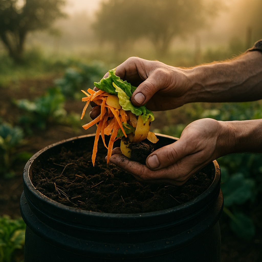 Tips para hacer compost casero con tierra y materia orgánica, mejorando la salud del jardín de forma natural
