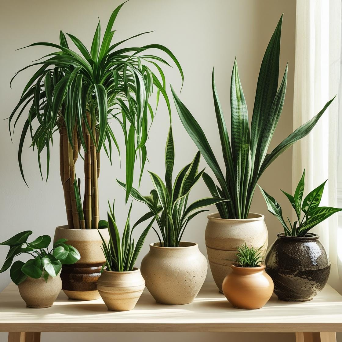 Plantas purificadoras de aire en macetas ideales para mejorar la calidad del aire en el hogar